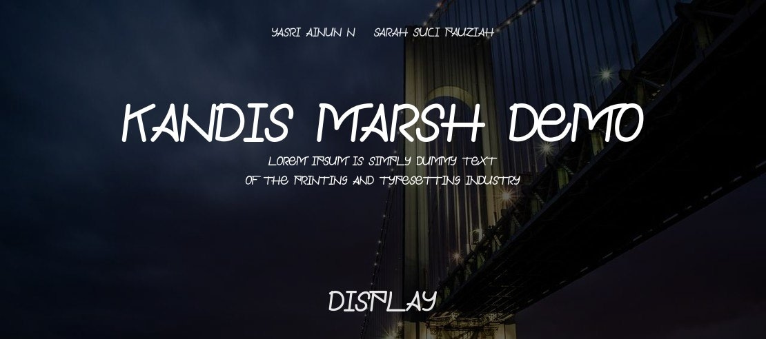 Kandis Marsh Demo Font Family