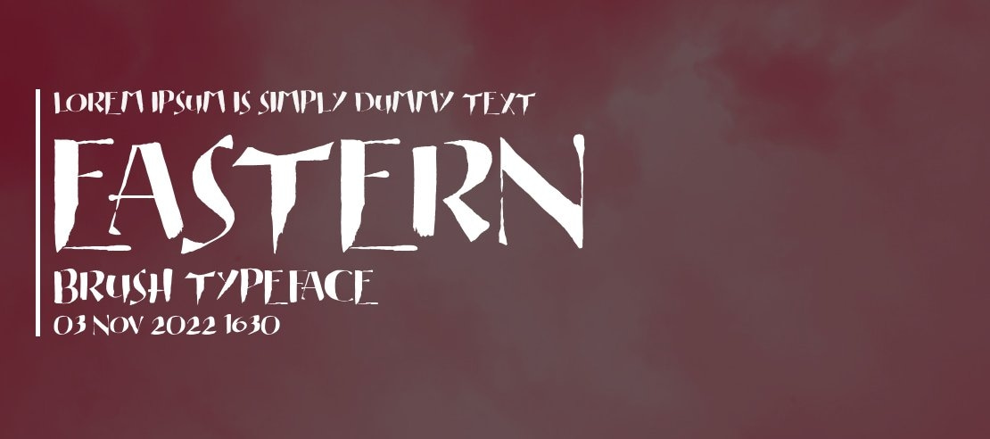 Eastern Brush Font