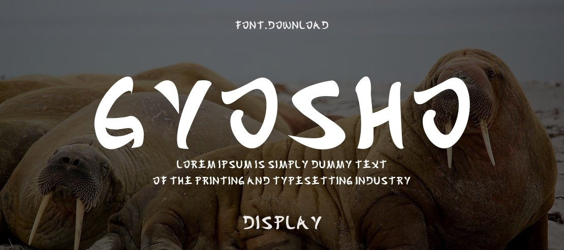 Gyosho Font