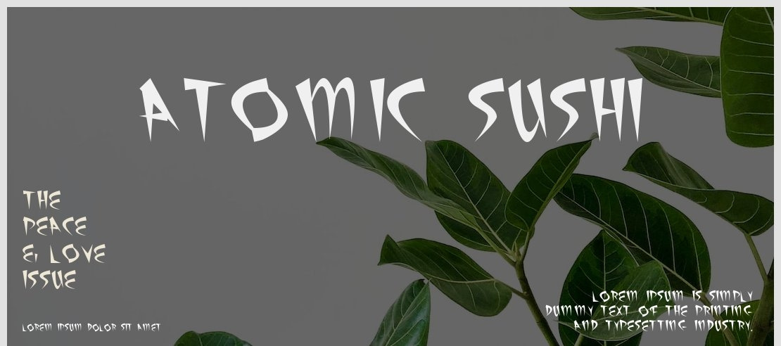 Atomic Sushi Font