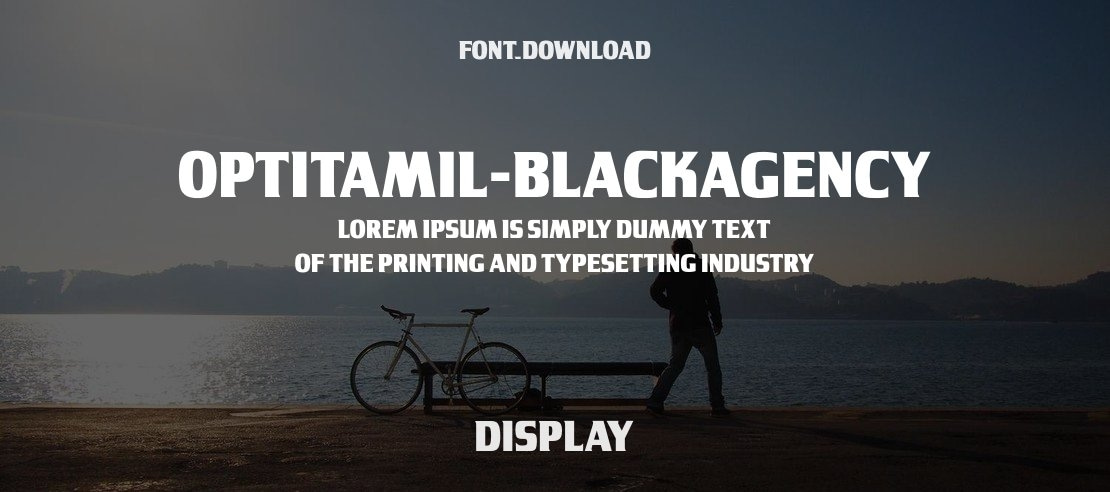 OPTITamil-BlackAgency Font