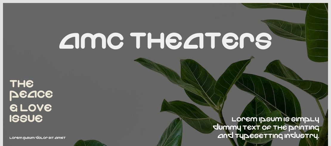 AMC Theaters Font