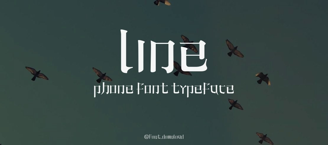 Line phone font