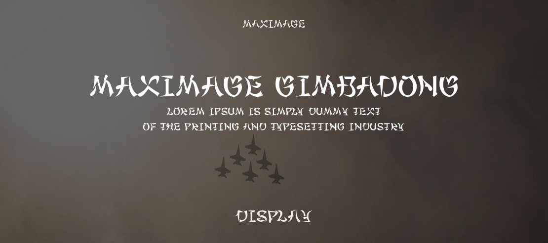 Maximage Gimbadong Font