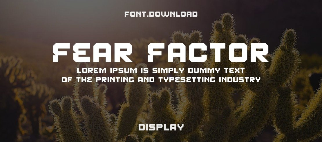 Fear Factor Font Family