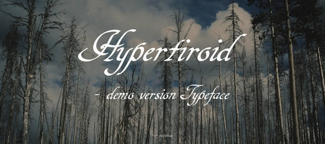 Hypertiroid - demo version Font