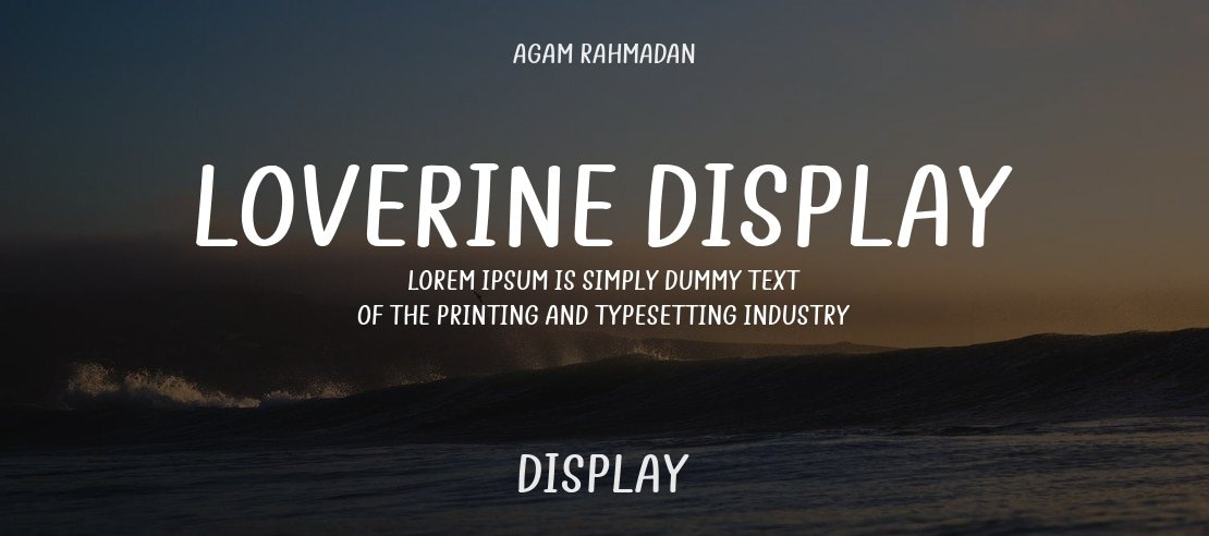 Loverine Display Font