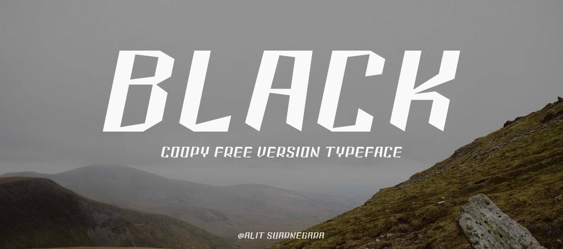 Black Coopy Free Version Font