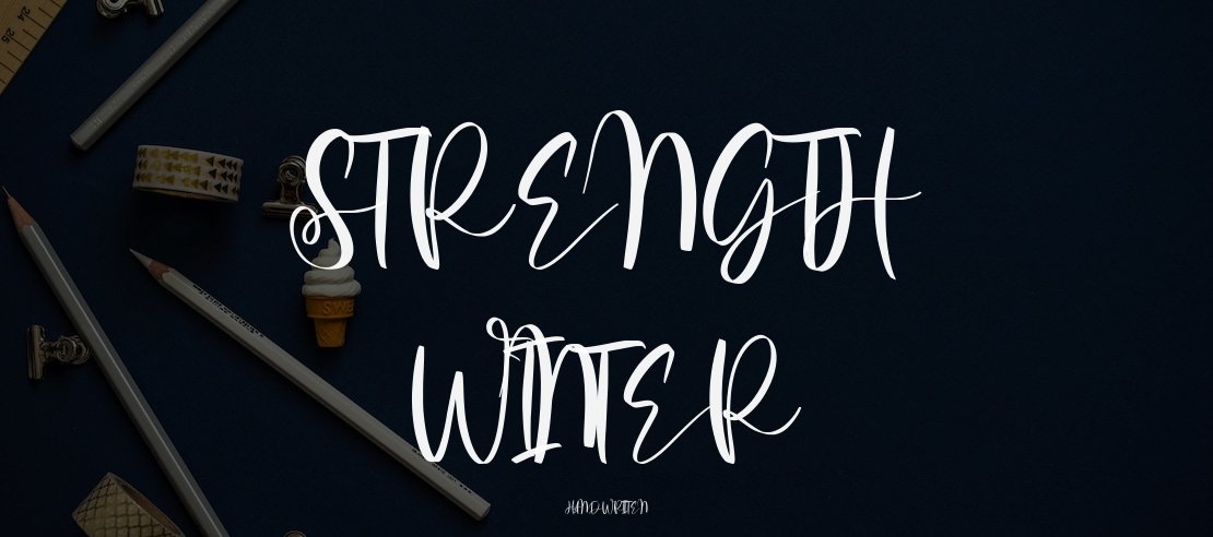 Strength Winter Font