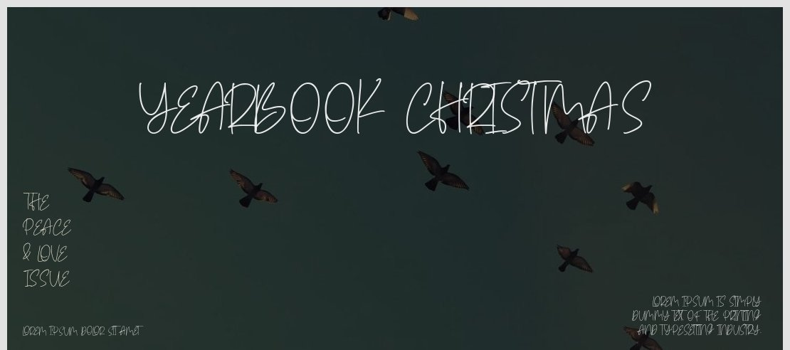 Yearbook Christmas Font