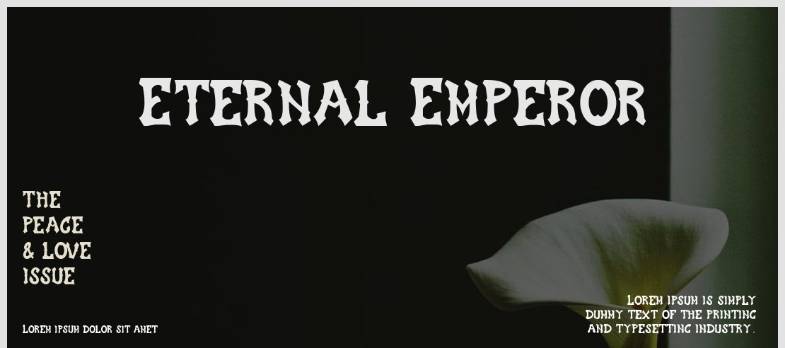 Eternal Emperor Font