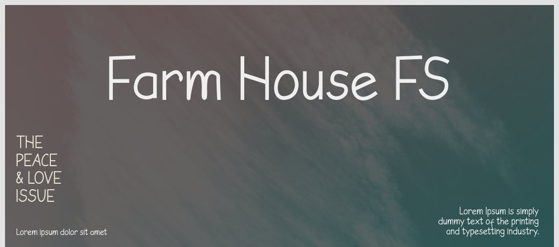 Farm House FS Font