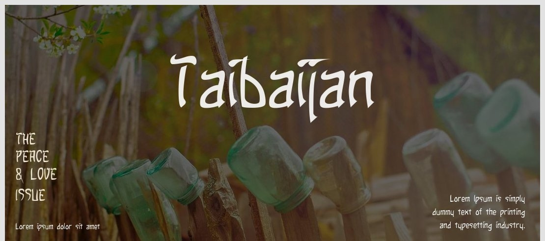 Taibaijan Font Family