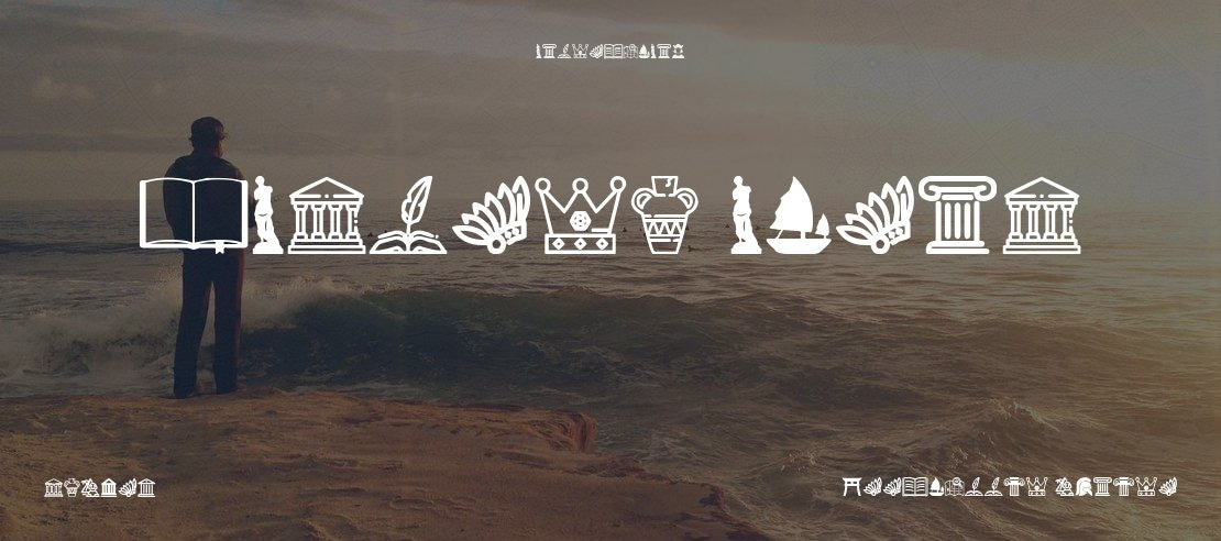 History Icons Font