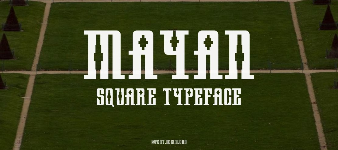 Mayan Square Font