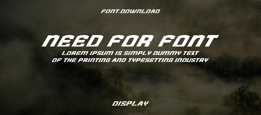 Need for Font