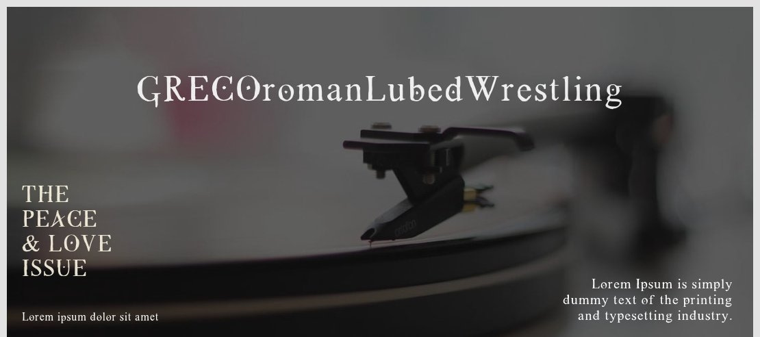 GRECOromanLubedWrestling Font