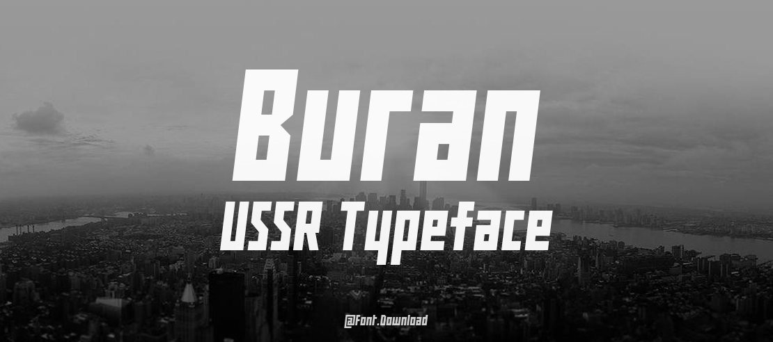 Buran USSR Font