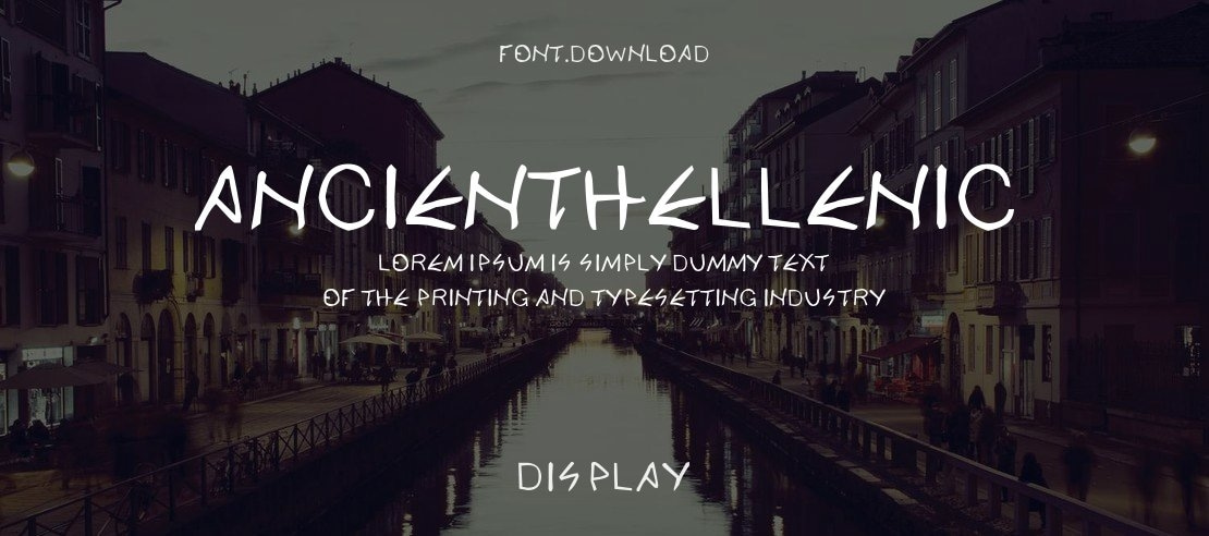 ancientHellenic Font