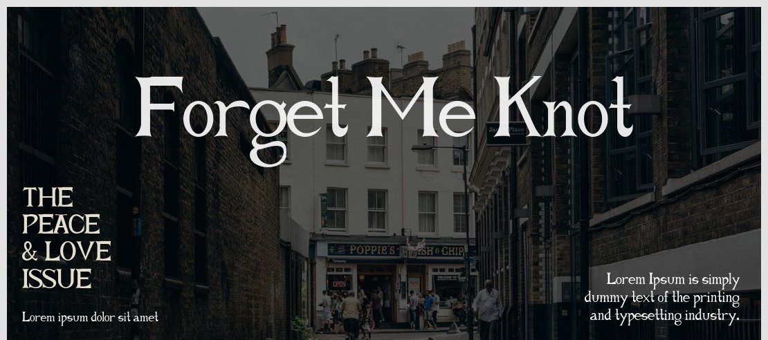 Forget Me Knot Font