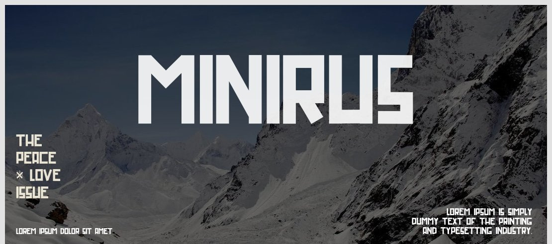 MINIRUS Font