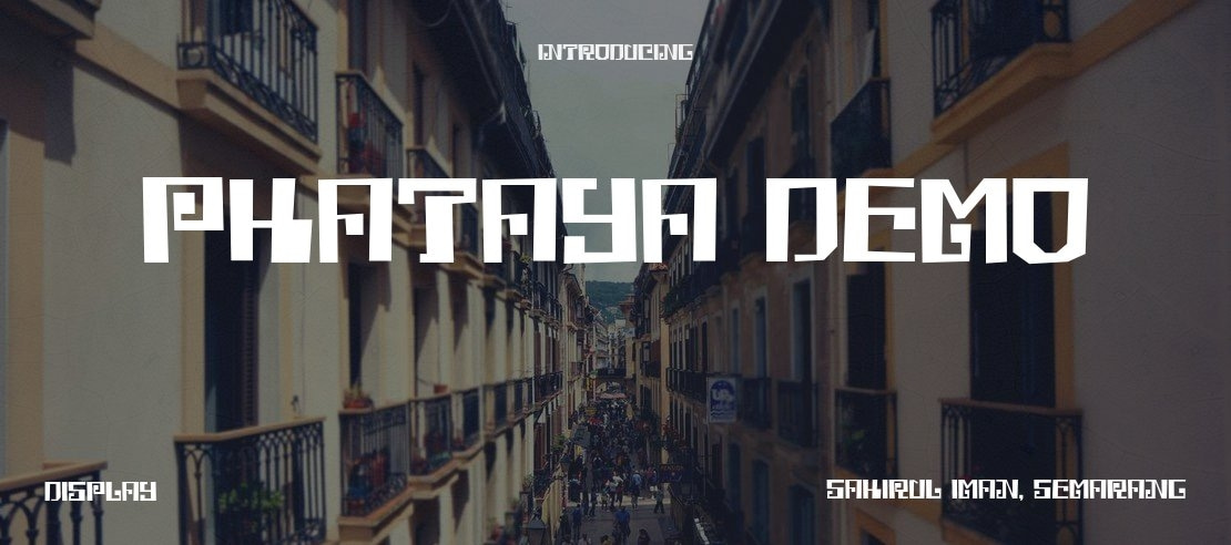Phataya demo Font