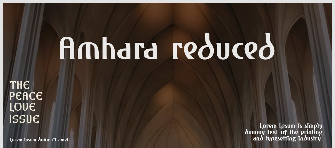 Amhara reduced Font