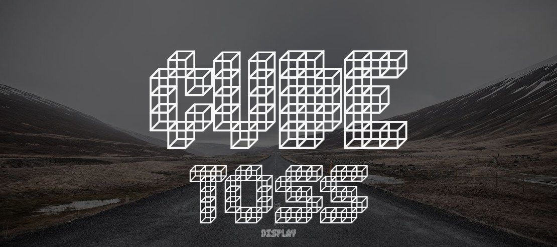 Cube Toss Font