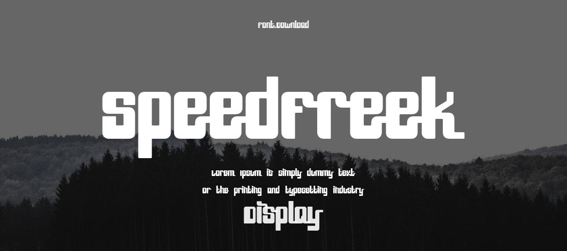 SpeedFreek Font