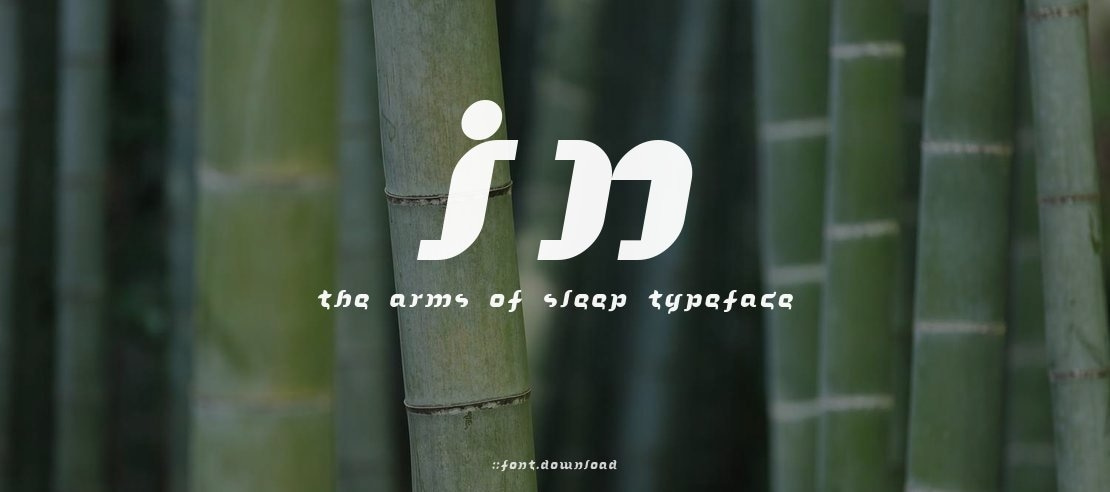 In the Arms of Sleep Font