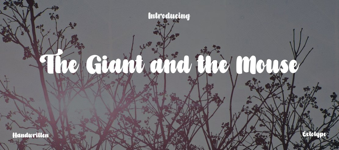 The Giant and the Mouse Font