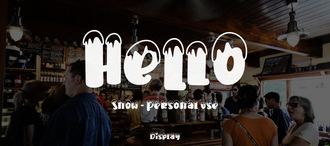 Hello Snow - Personal use Font