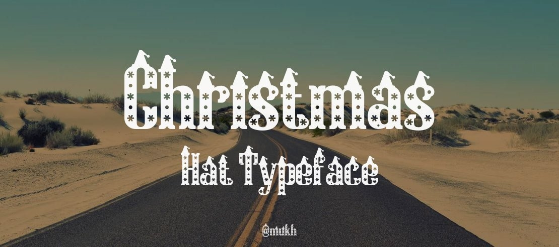 Christmas Hat Font