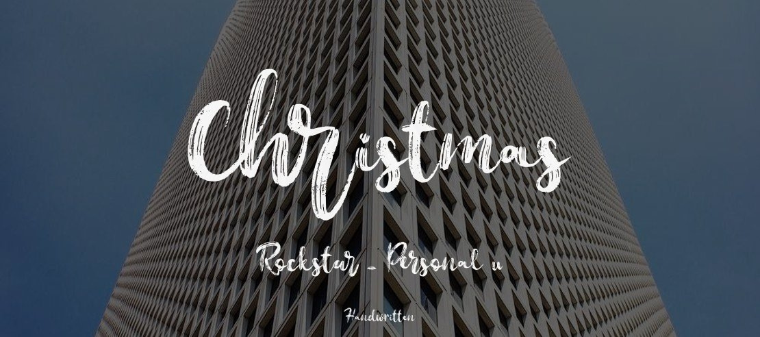 Christmas Rockstar - Personal u Font