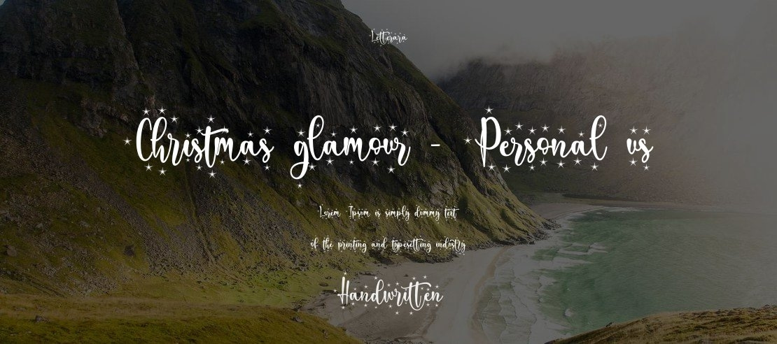 Christmas glamour - Personal us Font