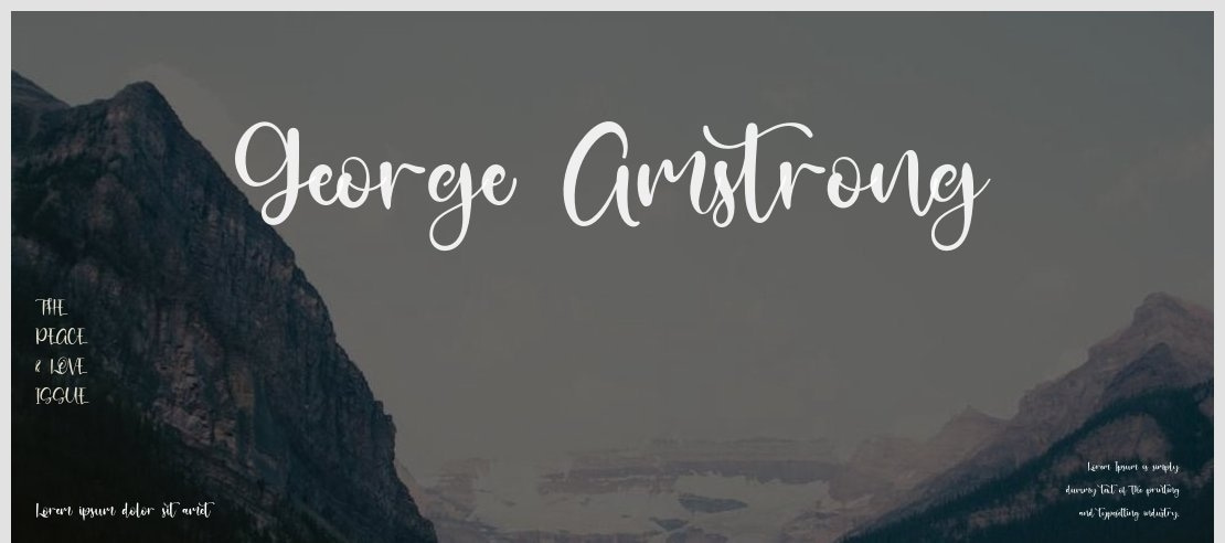 George Amstrong Font