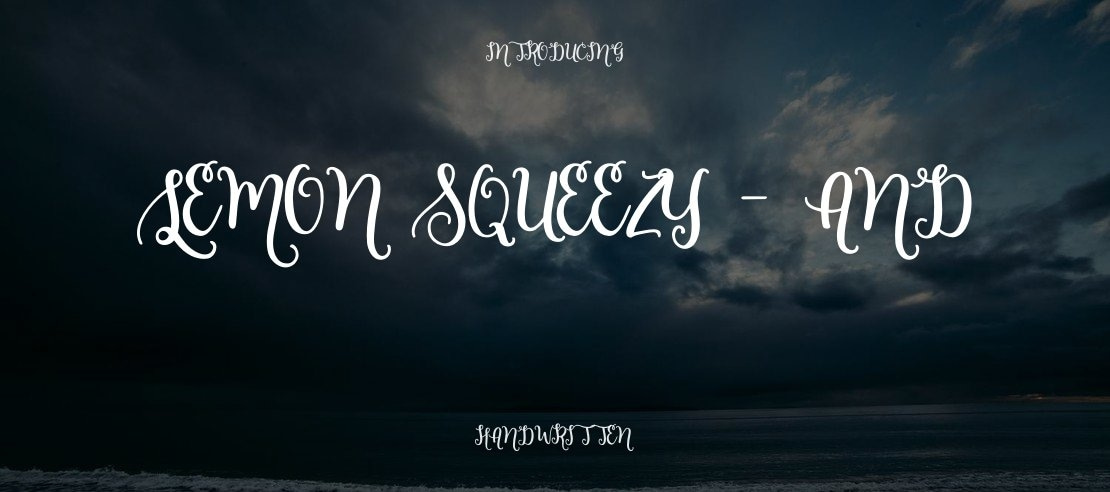 Lemon Squeezy - AND Font