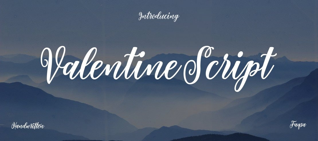 Valentine Script Font