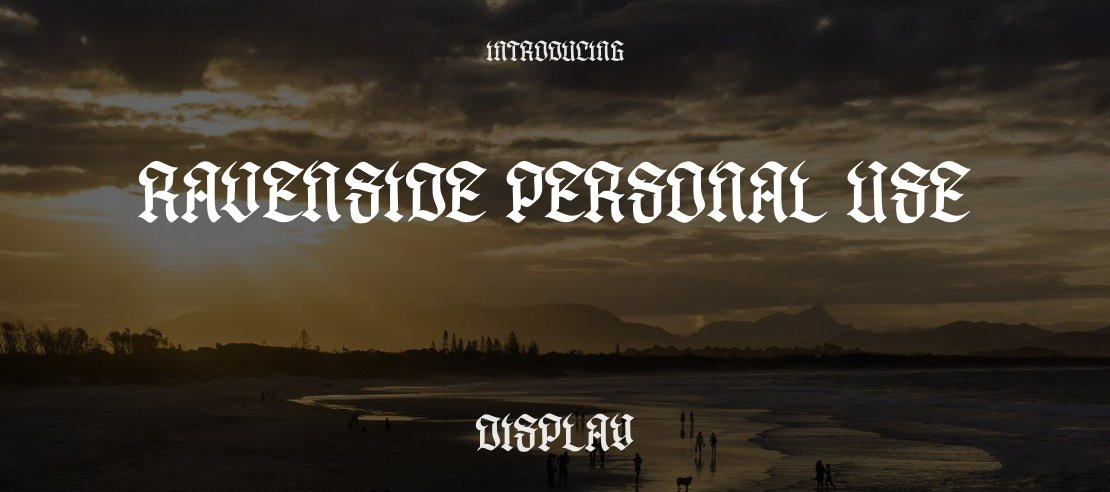 Ravenside personal use Font