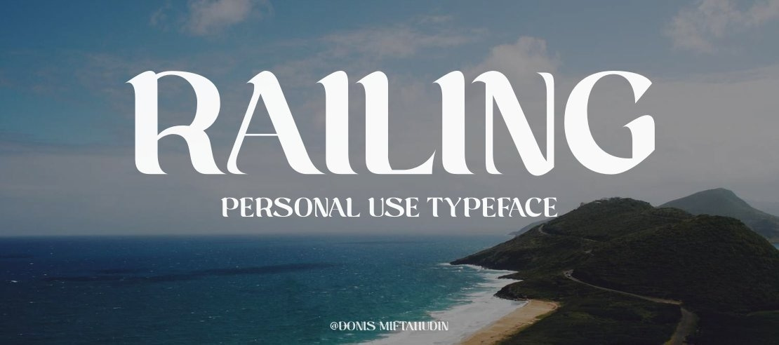 Railing personal use Font
