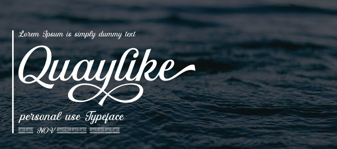 Quaylike personal use Font