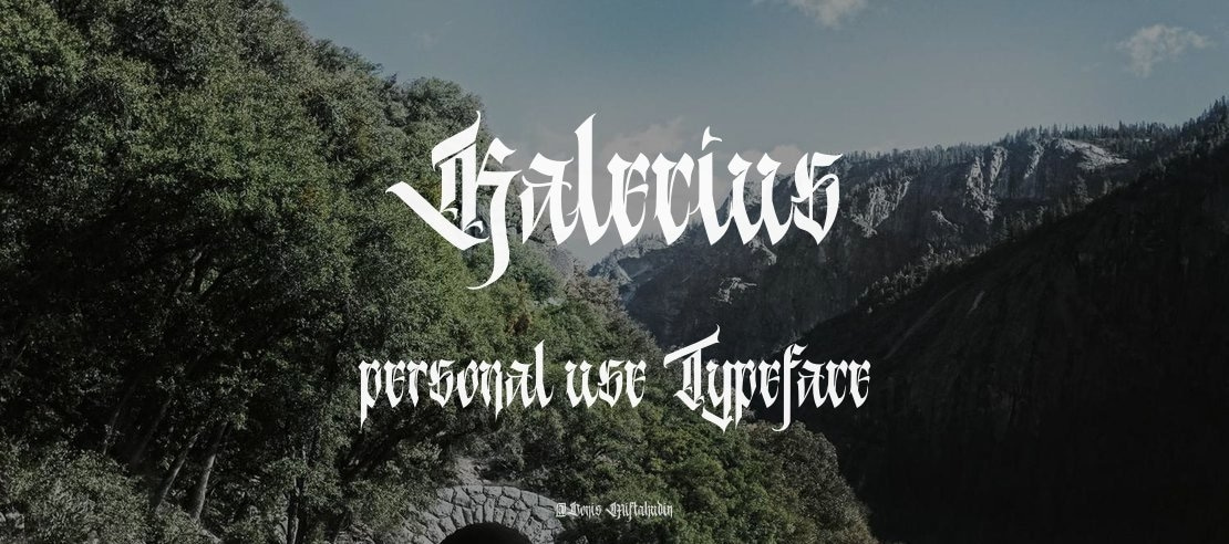 Kalecius personal use Font