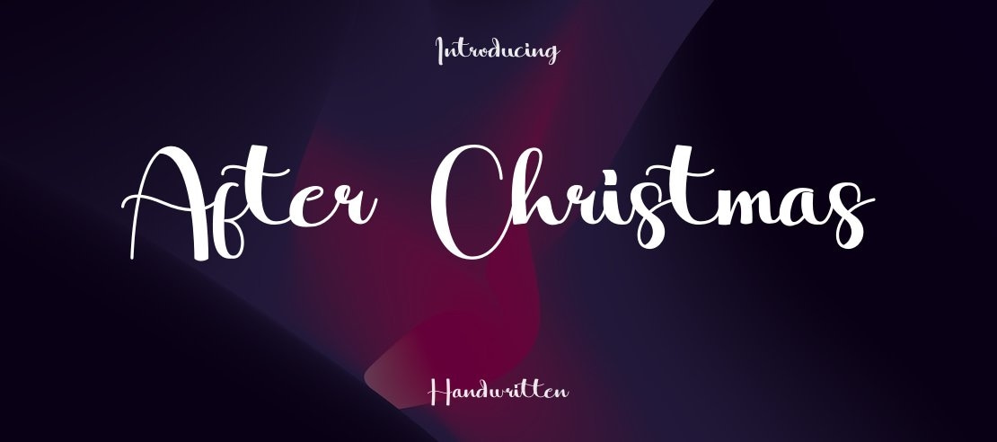 After Christmas Font