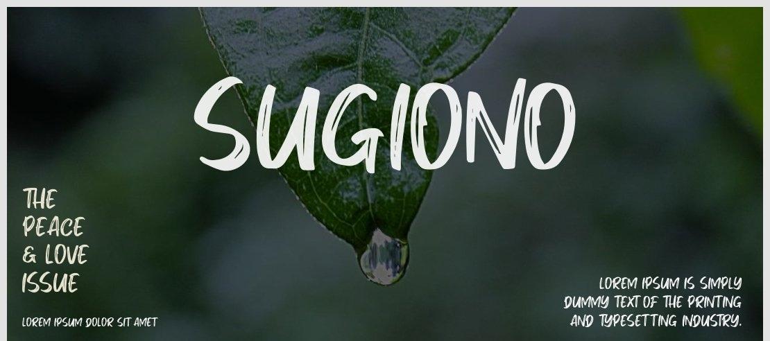 Sugiono Font