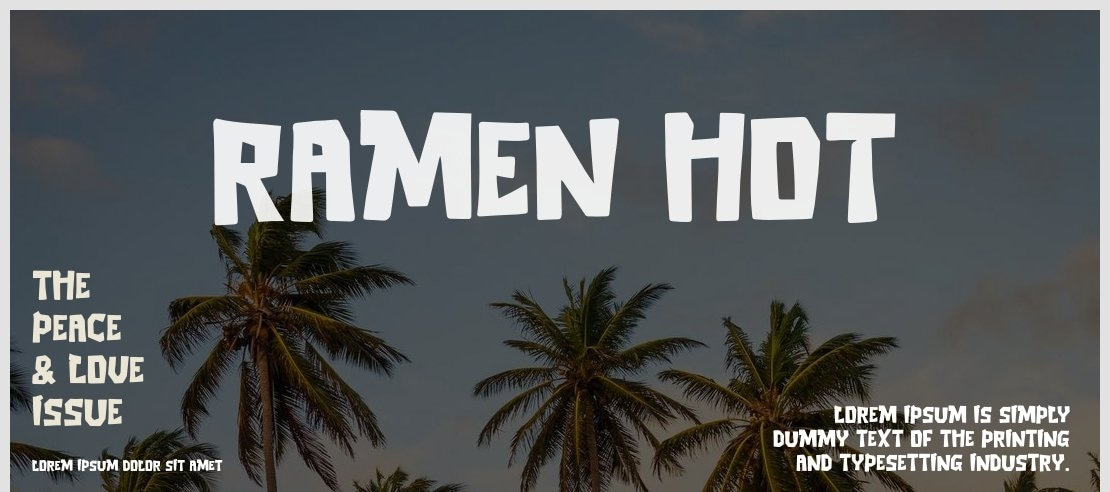 Ramen Hot Font