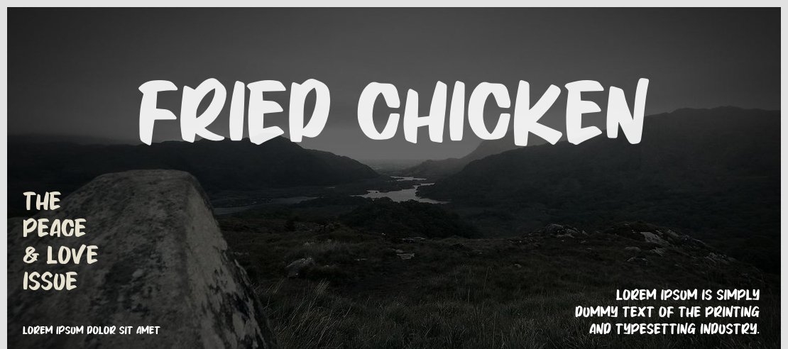 Fried Chicken Font