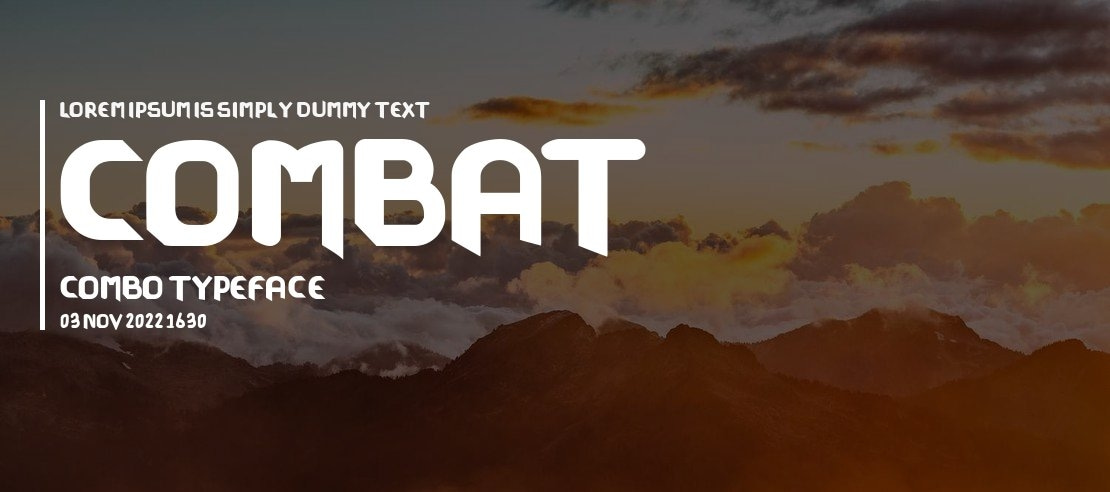 COMBAT COMBO Font