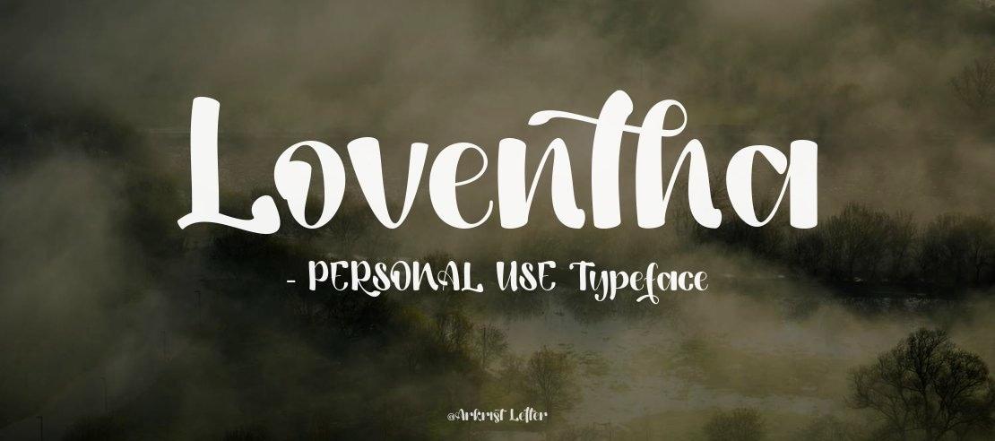 Loventha - PERSONAL USE Font