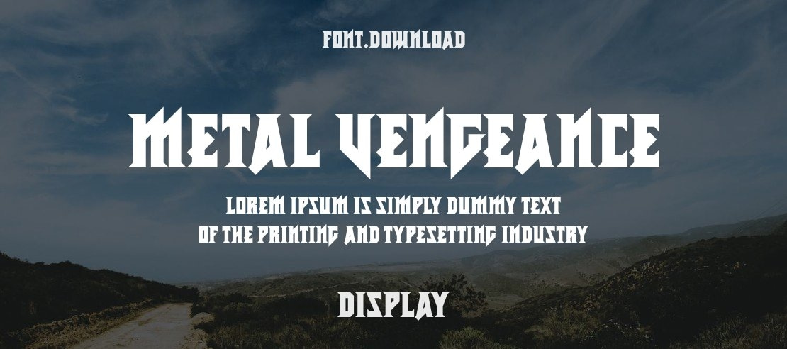 Metal Vengeance Font Family