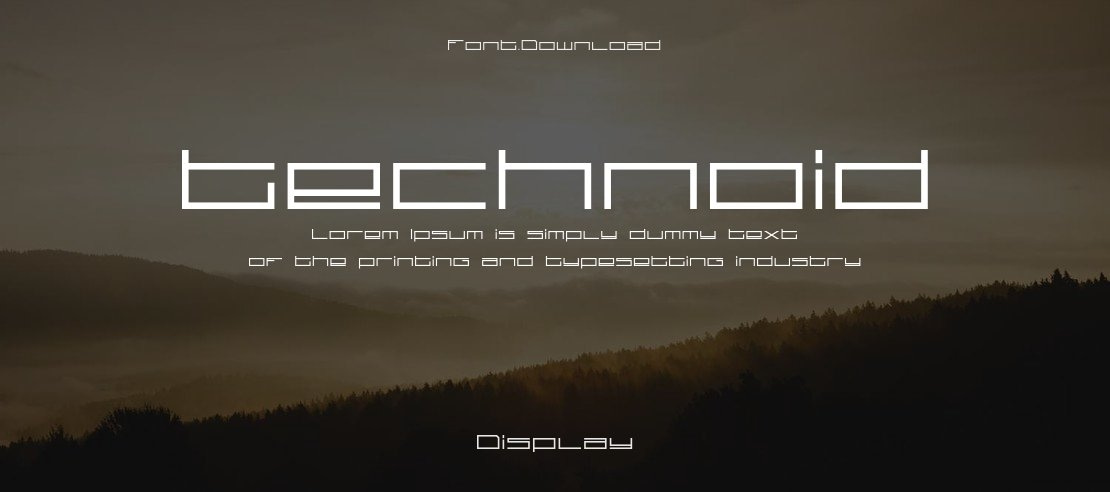 technoid Font